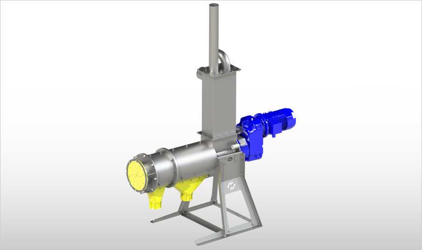 SEPCOM (Горизонтальный) Шнековый сепаратор для разделения твердой и жидкой фракций SEPCOM Horizontal
